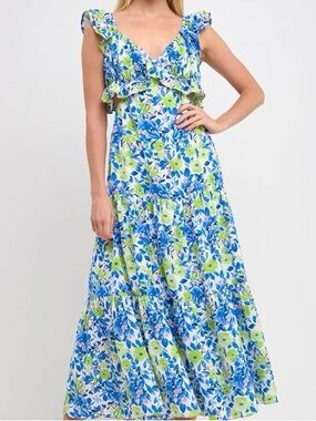 Endless Rose | Dresses | Endless Rose Tiered Maxi Dress Crossed Halter |  Poshmark